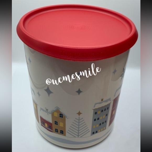 Tupperware Christmas Village Canister Set - Picture 4 of 8